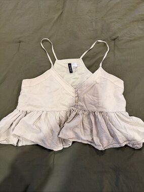 Light green flowy tank top